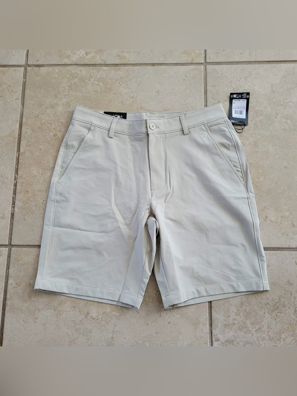 Under Armour Mens UA Tech Taper Golf Shorts Khaki Size 32 9 Inch Inseam